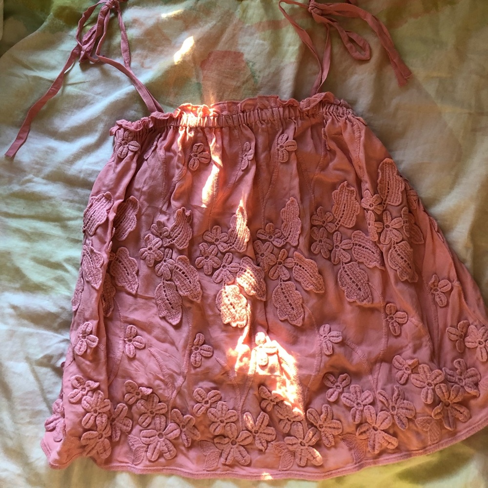 Pink Floral Blouse🌸🌷
